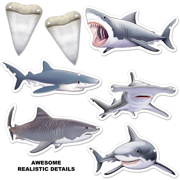 Shark Attack Hanging Banner - 3.6m