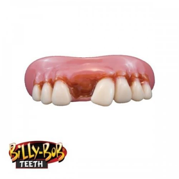 Billy Bob Quarter-Buck Missing Tooth Fake Teeth with Fixer