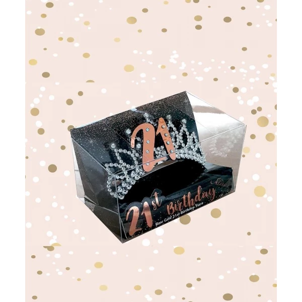 21st Birthday Silver & Rose Gold Tiara