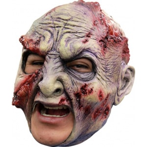 Rotten Zombie Chinless Latex Horror Mask