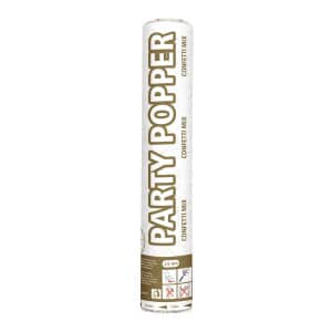 Gold & Silver Compressed Air Confetti Cannon / Party Popper - 26cm