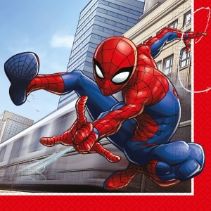 20 X Marvel Spider-Man Paper Napkins - 33cm