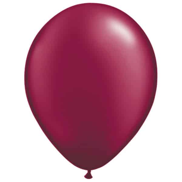 50 X Burgundy Red Deluxe Party Balloons - 30cm