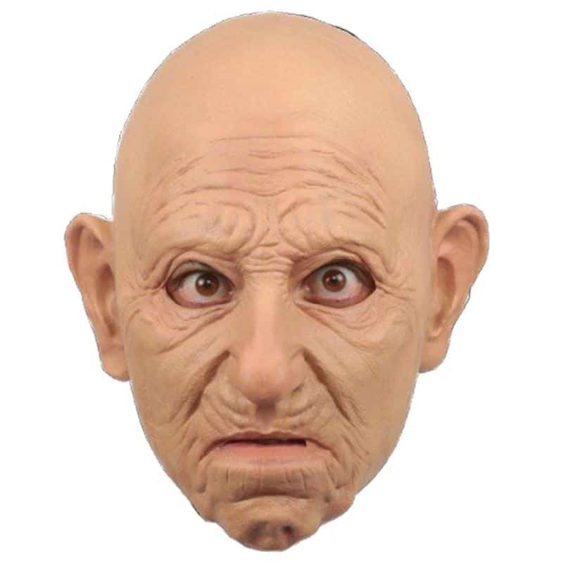 Bald Old Man Latex Character Mask Halloween Party Halloween Character Masks