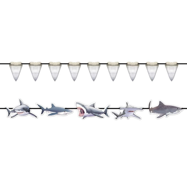 Shark Attack Hanging Banner - 3.6m