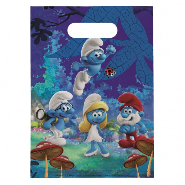 8 X The Smurfs Party Gift / Loot Bags