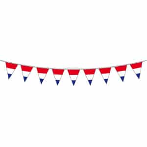 Red, White & Blue Striped Triangle Party Bunting - 10m