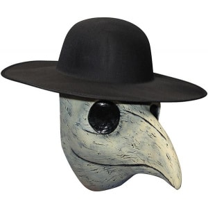 Plague Doctor Historical Latex Mask - Choice of Hat