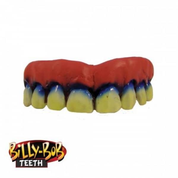 Billy Bob Blue Clown Fake Teeth with Fixer