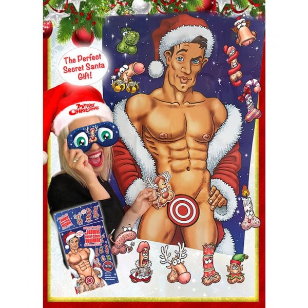 Christmas Pin The Junk On The Hunk Girls Night Game - 82cm