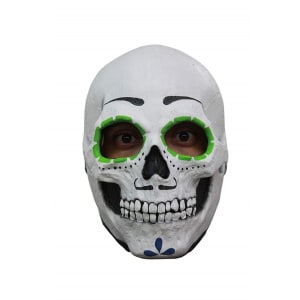Green Catrin Day of the Dead Latex Mask