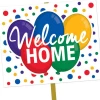 Welcome Home Balloons Garden Sign - 38cm x 30cm