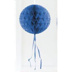 Blue Honeycomb Ball Hanging Decoration - 30cm