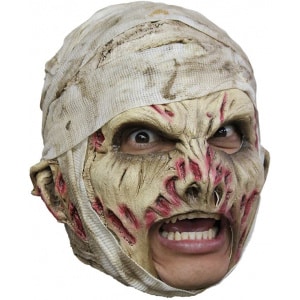 Mummy Deluxe Chinless Latex Horror Mask