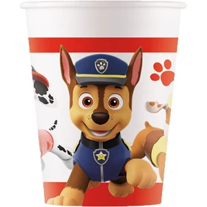8 X Paw Patrol Paper Cups - 200ml