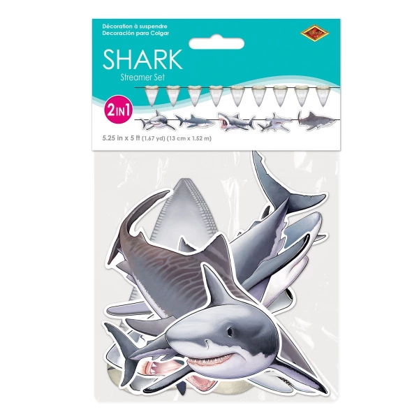 Shark Attack Hanging Banner - 3.6m