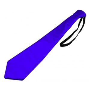 Blue Metallic Disco Neck Tie