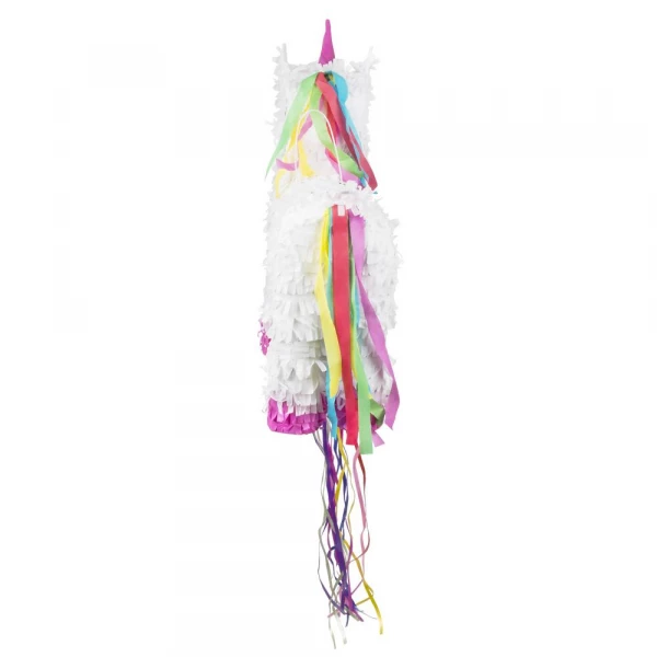 White & Pink Unicorn Pinata - 47cm x 39cm