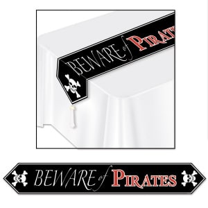 Beware of the Pirates Table Runner Decoration - 1.83m