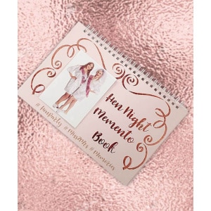 Hen Party Memento Book in Rose Gold