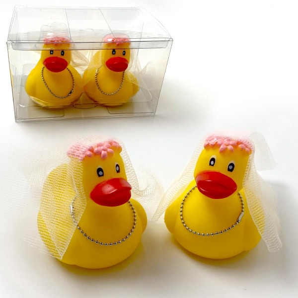 Mrs & Mrs Duck Bride & Groom Box Set - 7cm