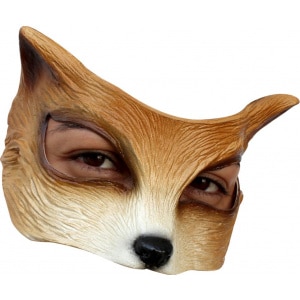 Brown Wolf Latex Eye Mask