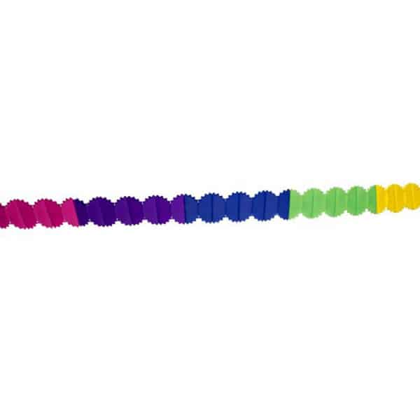 Manhiki Rainbow Multicoloured Honeycomb Garland - 6m