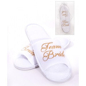 "Team Bride" Deluxe Hen Night Spa Slippers