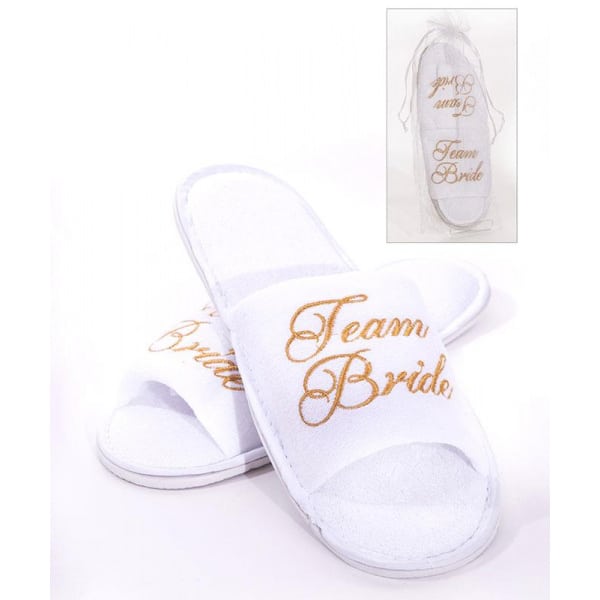 "Team Bride" Deluxe Hen Night Spa Slippers