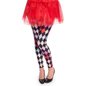 Chequered Clown Multicoloured Leggings