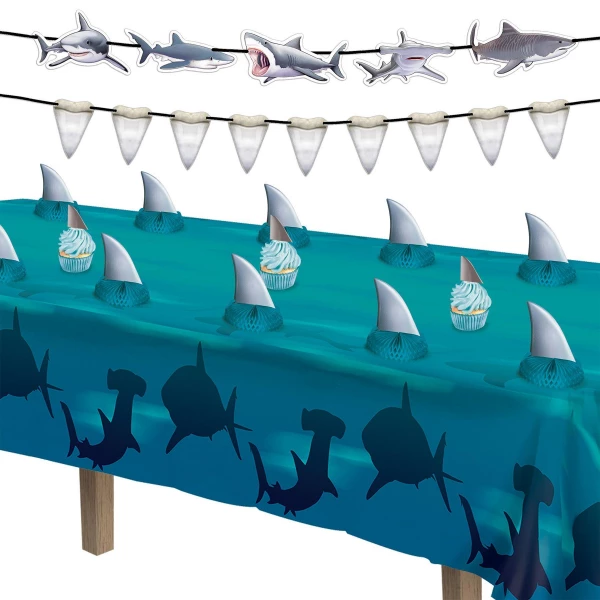 Shark Attack Hanging Banner - 3.6m