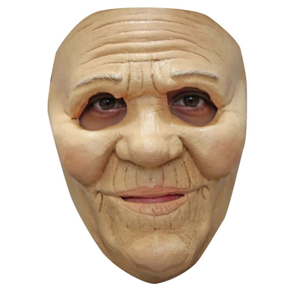 Old Lady Latex Character Mask | Halloween Party Supplies | Halloween