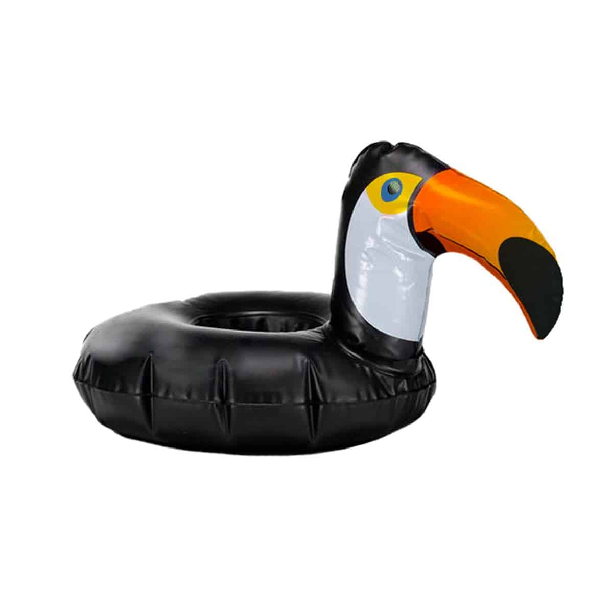 Inflatable Toucan Floating Pool Drink Holder | Hawaiian Beach Party ...