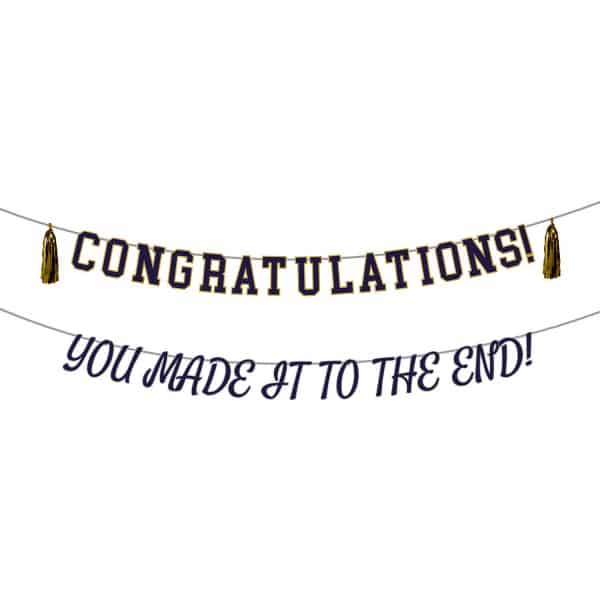 Graduation "You Made it to the End" Letter Banner - 3m