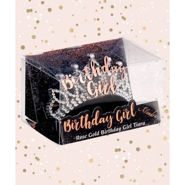 "Birthday Girl" Silver & Rose Gold Tiara