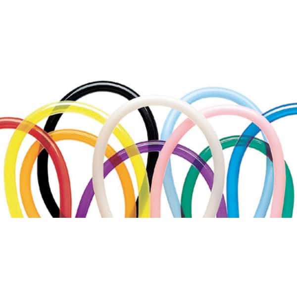 100 X Multicoloured 160Q Qualatex Modelling Balloons