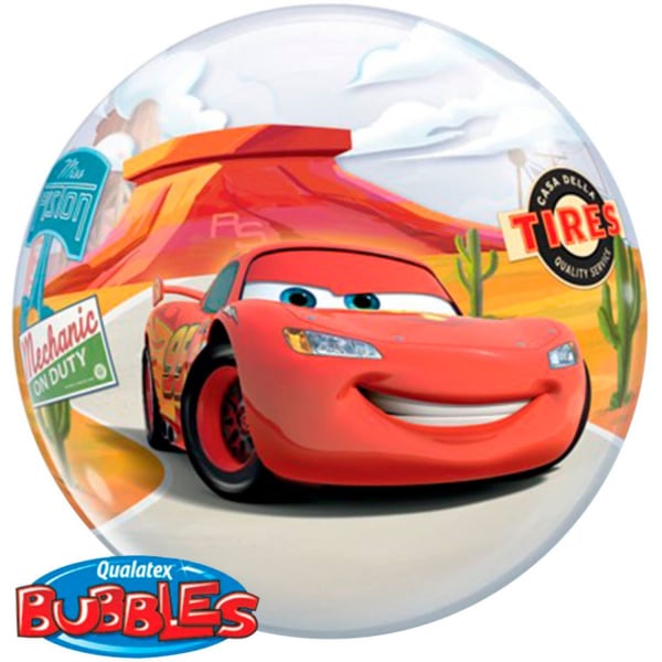 Giant Disney Cars 3 Bubble Balloon - 56cm