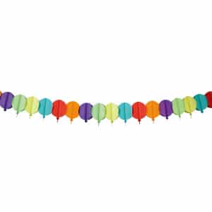 Balloons Multicoloured Honeycomb Hanging Party Garland - 6m