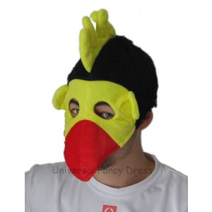 Black & Yellow Chicken Hat & Mask