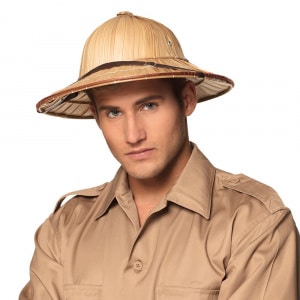 Safari Explorer Straw Pith Helmet