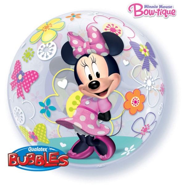 Giant Minnie Mouse Bubble Balloon - 56cm