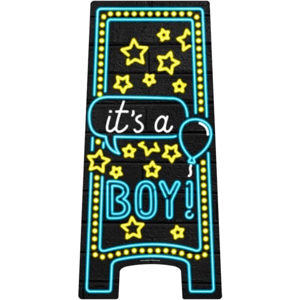 It's a Boy! Neon Pavement Sign - 58cm