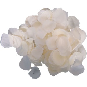 144 x Deluxe Ivory Rose Petals Confetti