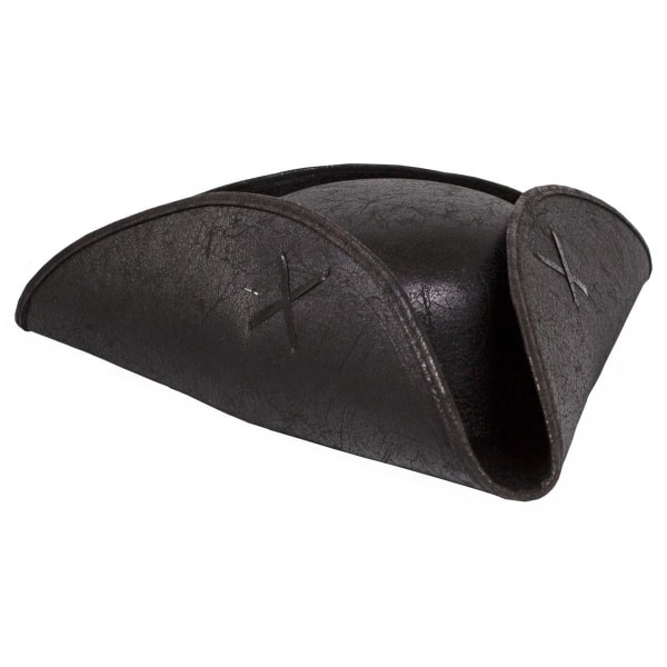 Leather Tricorn Pirate Hat