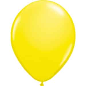 100 x Yellow Metallic Deluxe Party Balloons - 30cm