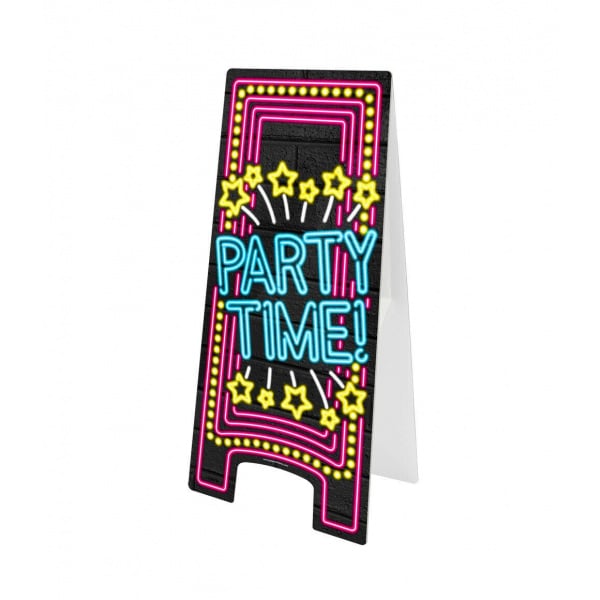 Party Time Neon Pavement Sign - 58cm