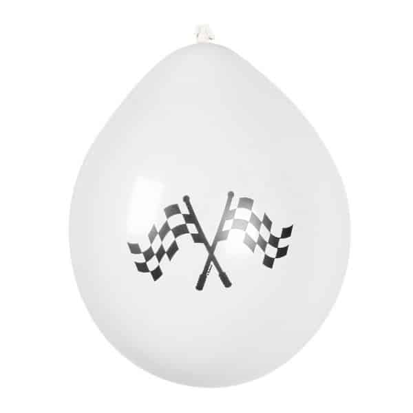 6 x F1 Formula Racing Party Balloons - 25cm