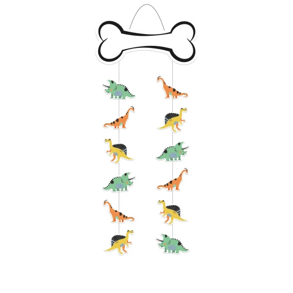 Dino Roars Cartoon Dinosaur Hanging Decoration - 85cm