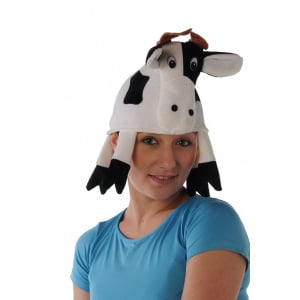 Black & White Cow Novelty Hat