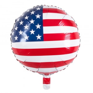 USA Stars & Stripes Foil Balloon - 45cm